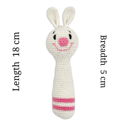 Cuddly Bunnies Hand Rattle-Sensory Toy for Infants & Toddlers