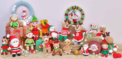 Handmade Crochet Christmas Elf Doll | Cute Amigurumi Plush for Festive Decor & Gifting