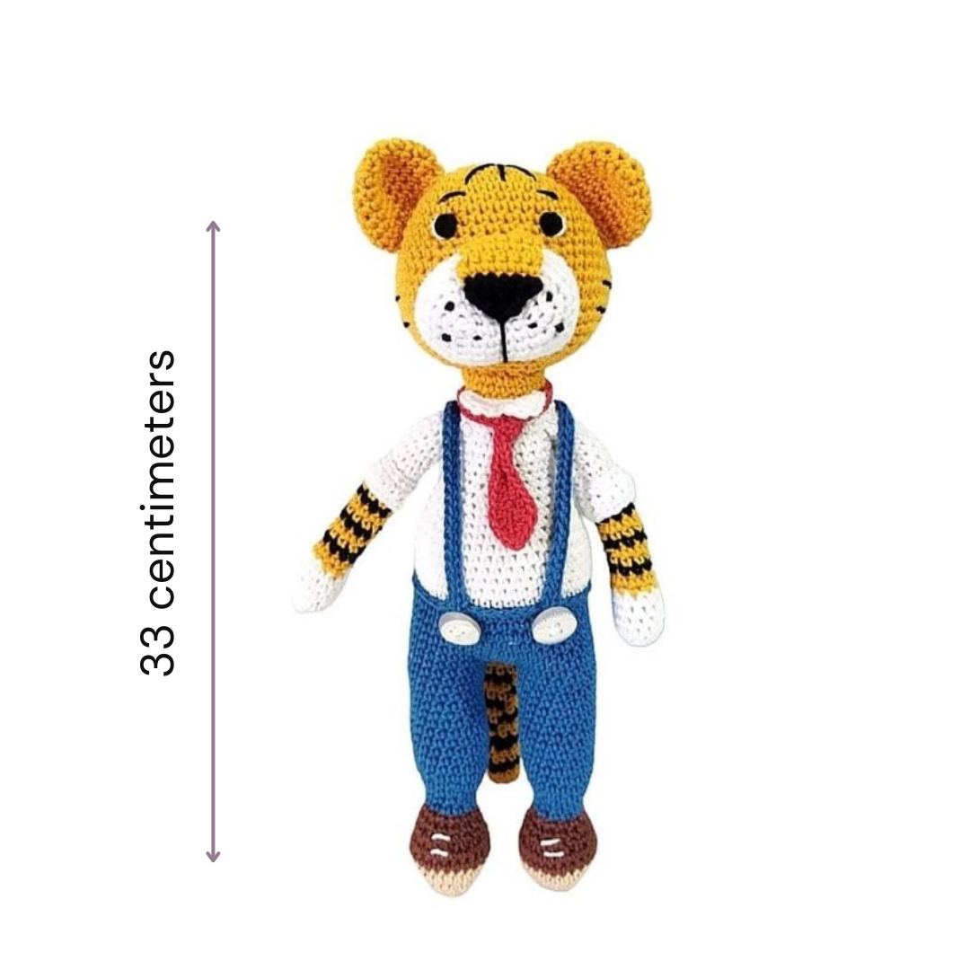 Cuddly Handmade Rocky Tiger – Crocheted Soft Toy for All Ages