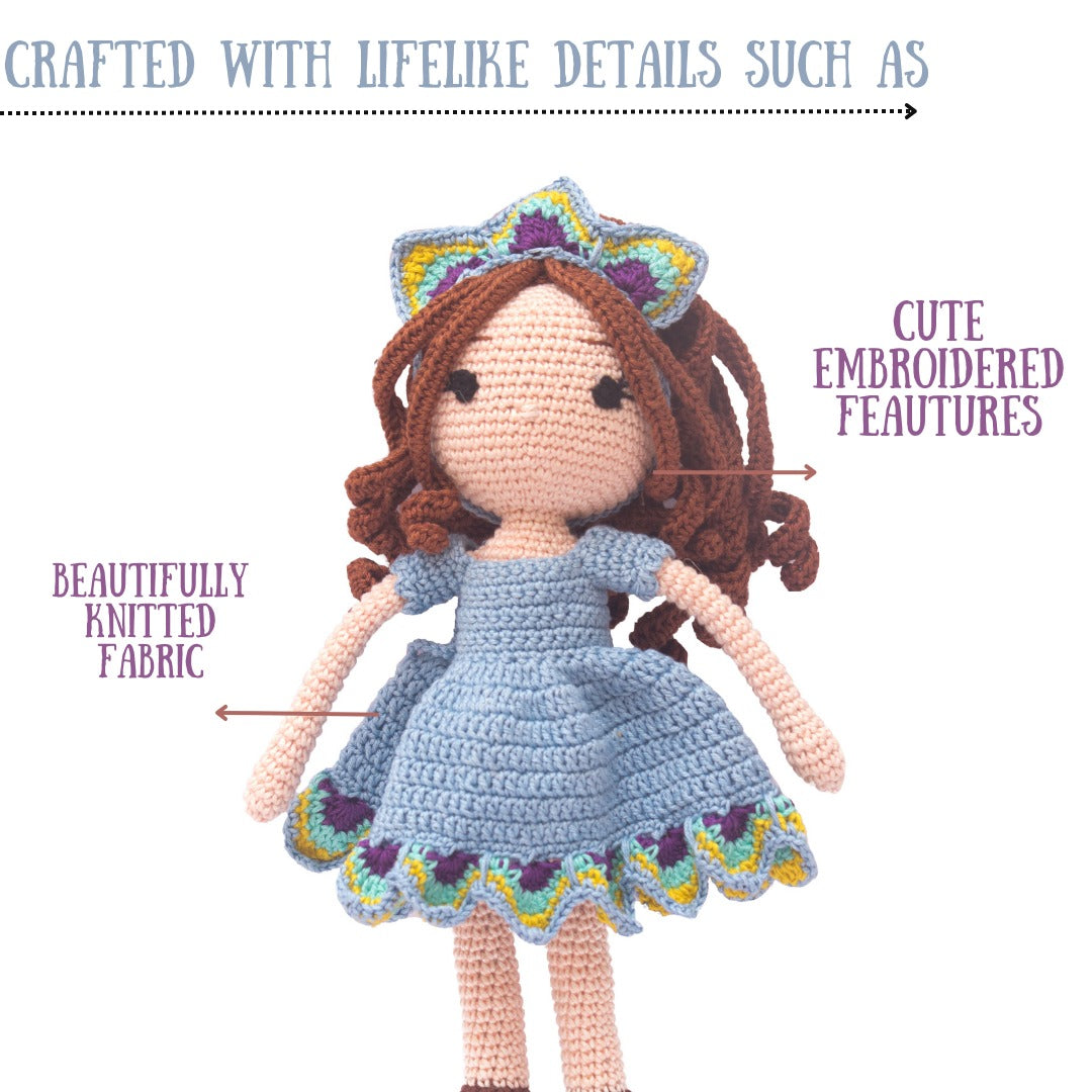 Handcrafted Peacock Princess Crochet Doll - Perfect for Gifts