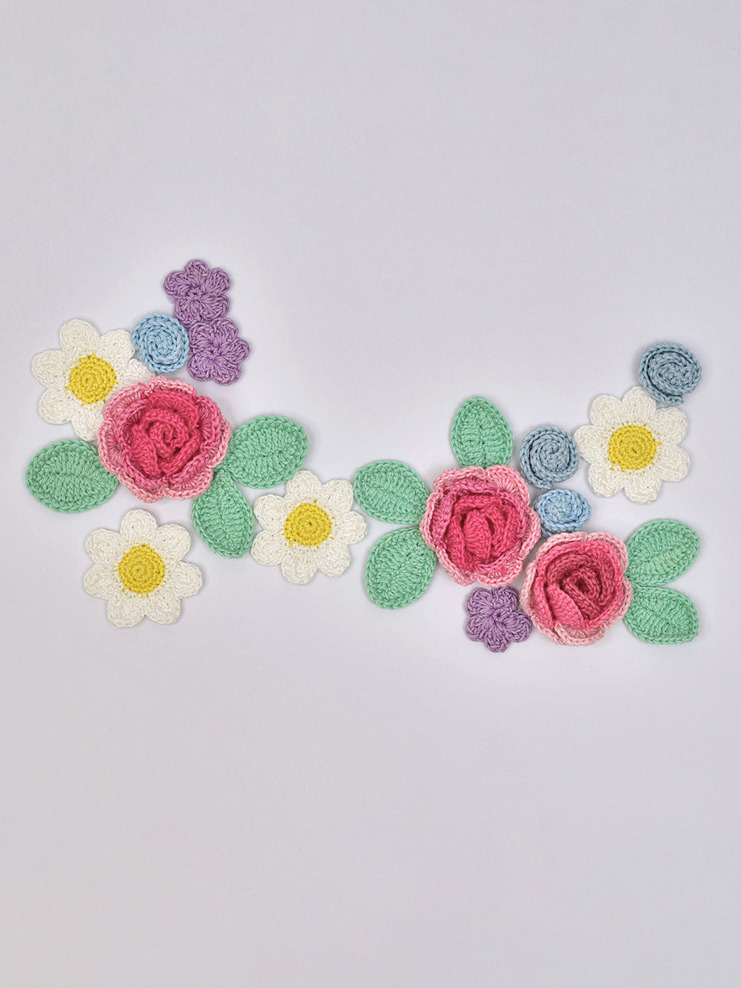 Handcrafted DIY  Crochet Flower Motifs Kit- Rose