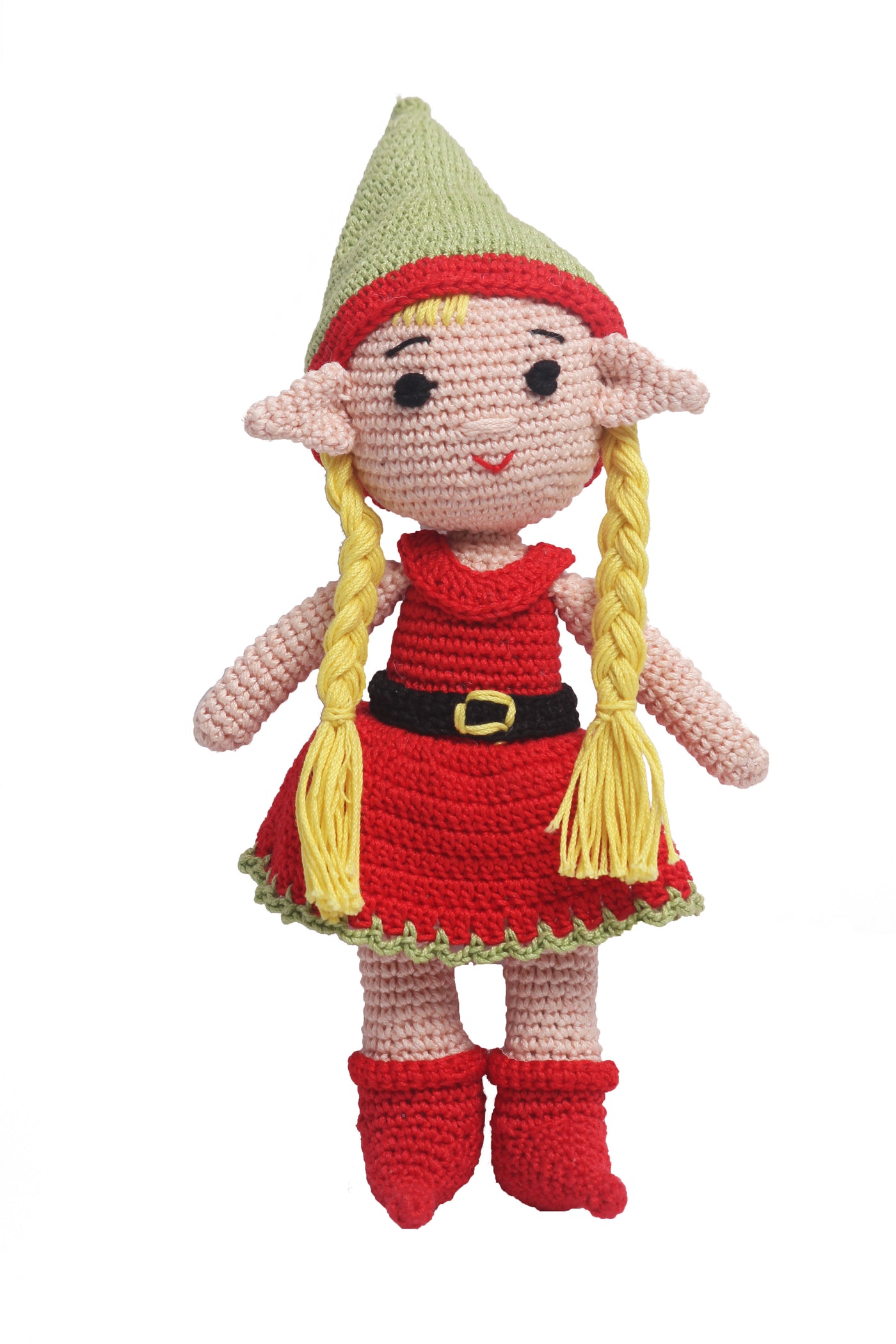 Handcrafted Amigurumi Christmas Soft Toy- Girl Elf